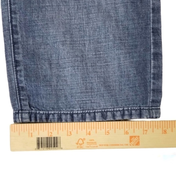 ZZEGNA- Ermenegildo Zegna- Mens 37.5” x 29” Straight Blue Denim Jeans - Picture 10 of 12